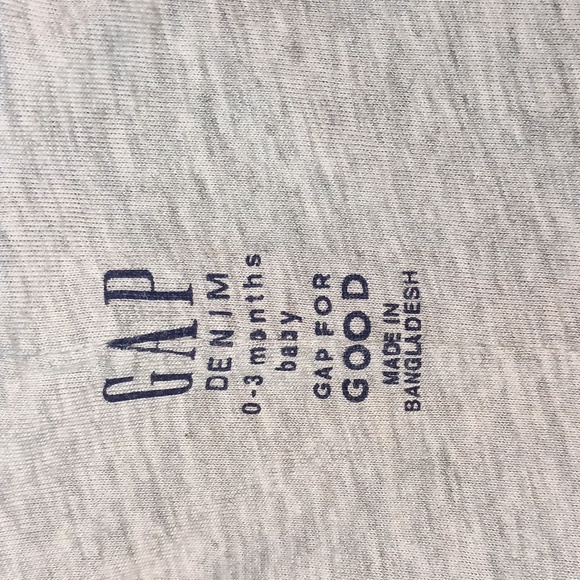 Baby Gap Overalls Blue Denim fully lined in grey Size 3 months Warm and soft - Picture 5 of 9